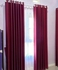 Maroon Curtain (3M) (2Panels,each 1.5M) +FREE SHEER