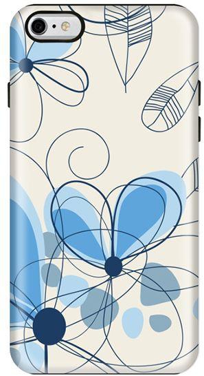 Stylizedd  Apple iPhone 6 Plus Premium Dual Layer Tough case cover Gloss Finish - Daisy Lines  I6P-T-131
