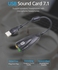 2 In 1 External USB 3D 7.1 Sound Card Adapter