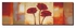 Decorative Wall Poster With Frame Red/Beige 120x40cm