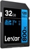Lexar High-Performance 800x UHS-I SDHC Blue Series Memory Card, 32GB, 120 MB/s