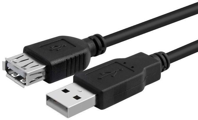 E Train E-train USB 2.0 A Male To A Female Active Extension Cable - 5M - Black