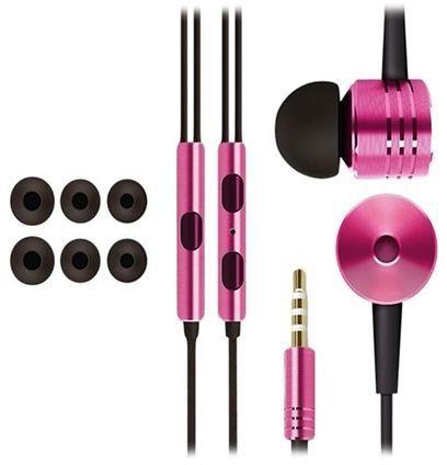 Generic Mi Piston V2 In-Ear Earphone Wire Control Headset with In-Line Mic - Pink