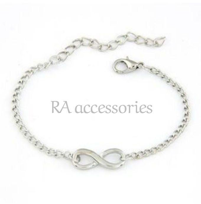 RA accessories Infinity Bracelet - Silver-Stainless Chain