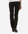 Angelique Solid Straight Pants - Black