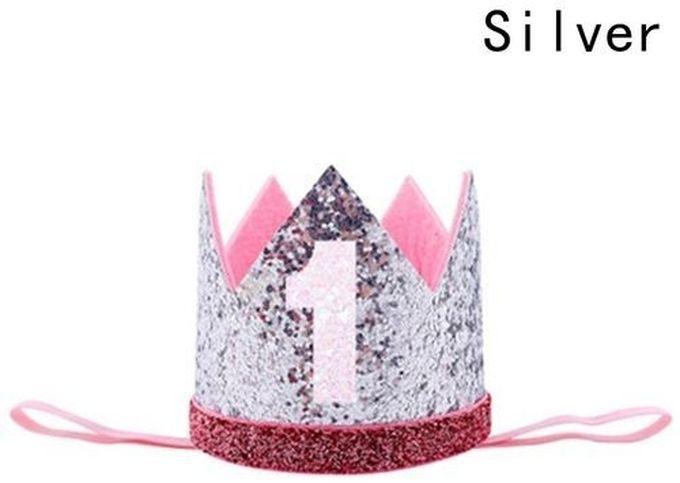1st Birthday Crown - Silver