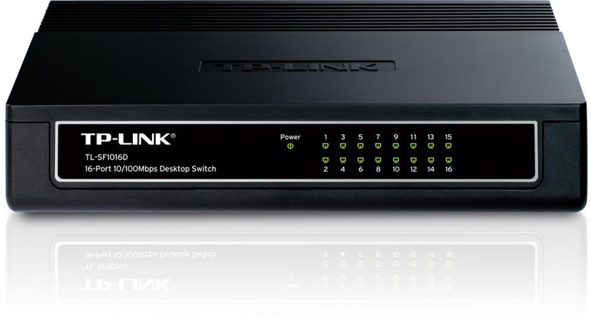 TP-Link 16-Port 10 / 100Mbps Desktop Switch - TL-SF1016D