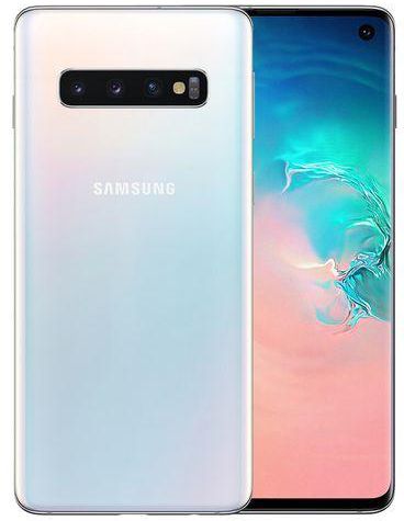 Samsung Galaxy S10 موبايل - 6.1 بوصة - 128 جيجا بايت - أبيض