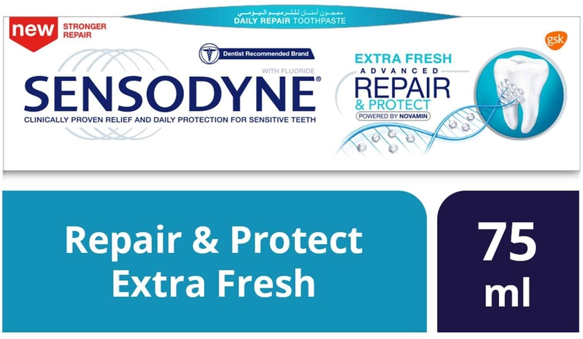 Sensodyne advance repair &amp; protect extra fresh toothpaste 75 ml