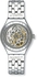 Men's Swatch Swiss Automatic Transparent Dial Stainless steel Band Crystal YAS100G