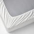 RÖNNVECKMAL Fitted sheet, white, 180x200 cm - IKEA