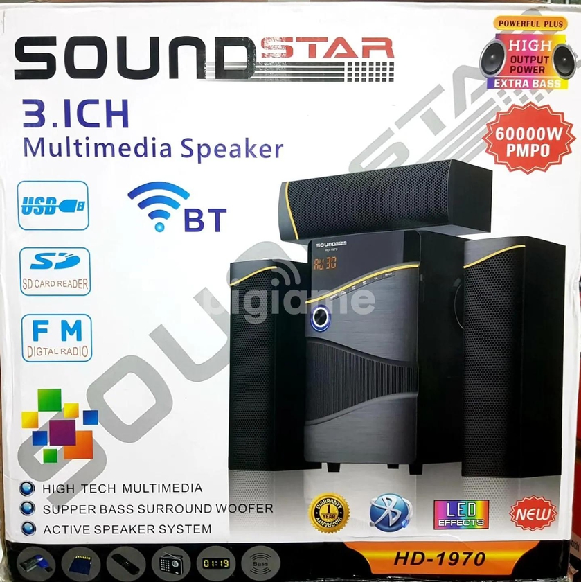 SOUNDSTAR HOMETHEATRE HI-TECH MULTIMEDIA -BT/USB/FM-60,000W