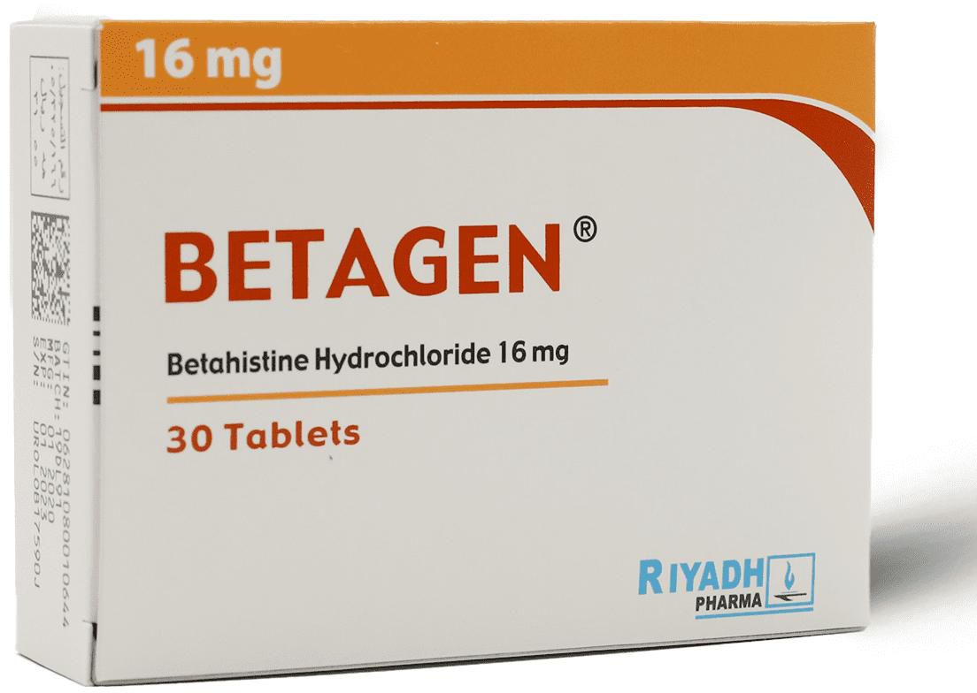 بيتاجين 16 مجم، يقلل من أعراض الدوخة ودوار الحركة - 30 قرص