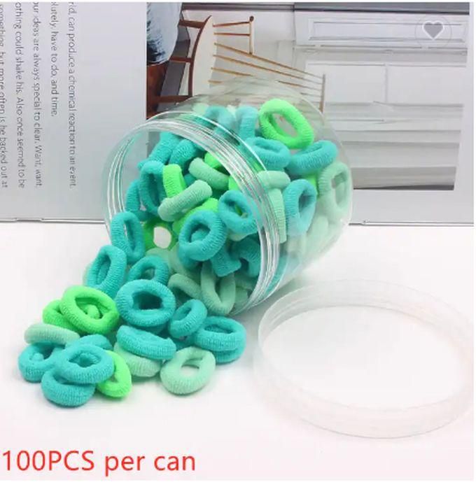 Fashion Small Fabric Seamless Hair Ties/Bands For Girls ( Green Series)