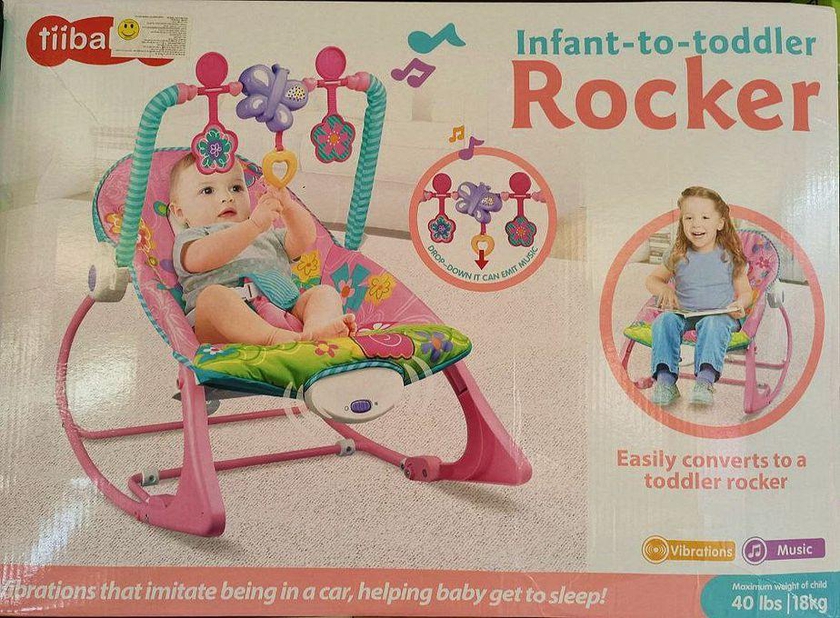كرسي هزاز من الرضع إلى الأطفال الصغار من آي بيبي (متعدد الألوان)