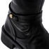 Mr Joe Round Toecap Zipper Knee High Boots - Black