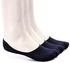Andora Set Of 3 Solid Invisible Anti Slip Socks - Navy Blue
