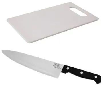 Generic Chopping Board + FREE Kitchen Knife White L