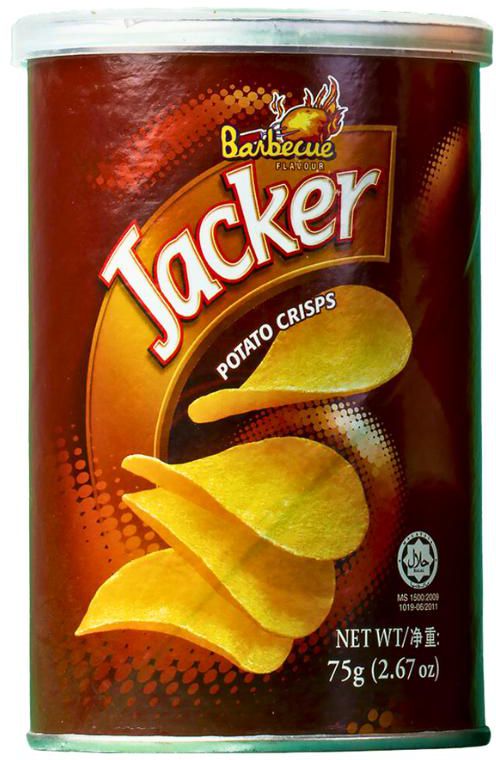 Jacker Potato Crisps BBQ - 75 gm