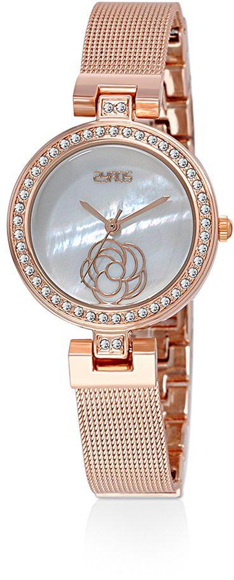 Zyros Watch for Women , Analog , Metal Band , Rose Gold , ZY207L101029W