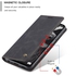 Caseme Wallet Retro Black Suede Leather Flip Case For Samsung Galaxy A23