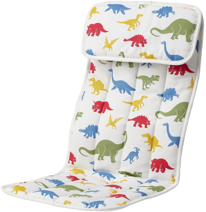 POÄNG Children's armchair cushion - Medskog/dinosaur pattern