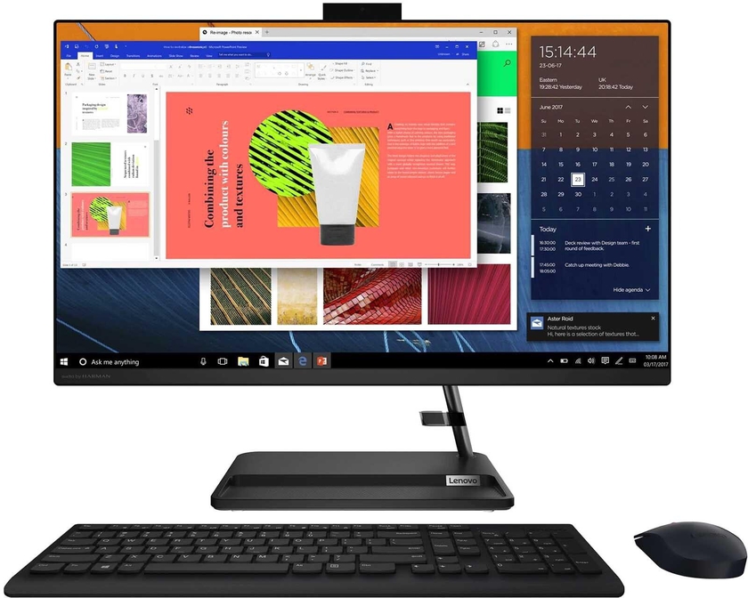 Lenovo IdeaCentre 24IAP7 All-In-One Desktop 3 With 23.8-Inch Display Core i5-1240P Processor 8GB RAM 512 SSD Integrated Intel Iris Xe Graphics Black