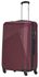 3-Piece ABS Hardside Trolley Luggage Set, Spinner Wheels with Number Lock 20/24/28 Inches - Burgundy