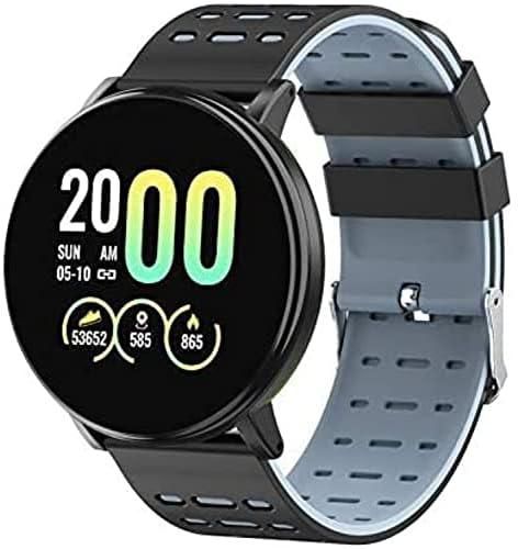 Smart 119 Plus smartwatch Advanced Leather Type of Smartwatch 119 Plus Upcoming Generation Indian Developed Technology 119 Plus (Black)