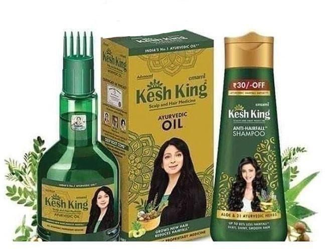 Emami Kesh King Anti Hair Fall Shampoo-200 Ml+Ayurvedic Scalp And Hair Oil-100 Ml