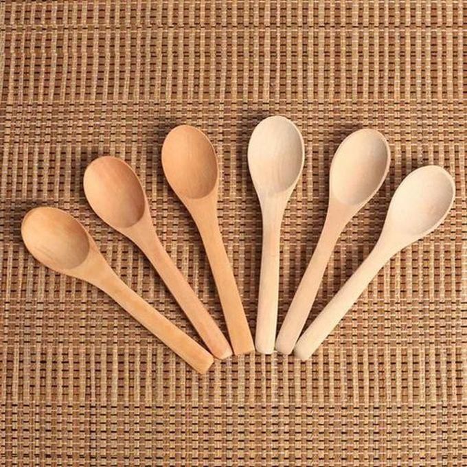 6 Small Wooden Spoons - Small Spoons For Healthy & Tasty Food