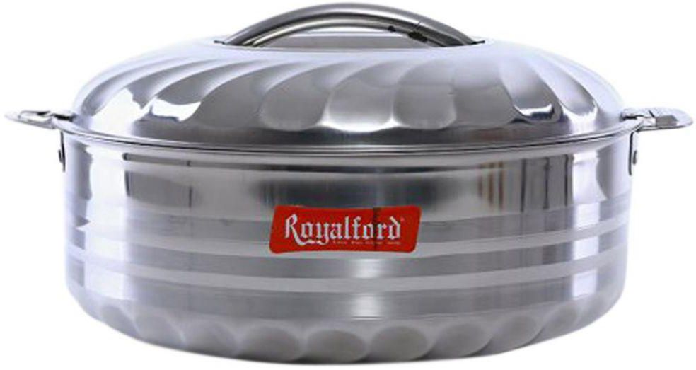 Royalford RF5934 Steam Line Stainless Steel Hot Pot - 7500 ml, Silver