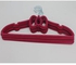 5-Piece Velvet Cloth Hanger Set Red