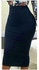 Midi Bodycon Pencil Skirt -navy Blue