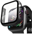 Protective Glass Case Cover For Apple Watch 40mm Black