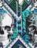 Gothic Skulls Rose Flowers Cross Stitch 3D Print Drawstring Jogger Pants For Men - 4xl