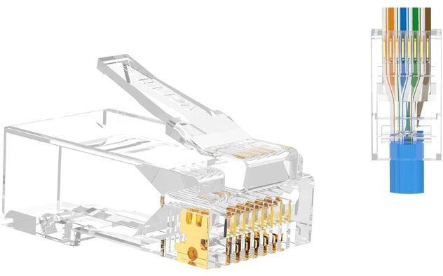 RJ45 Connector For CAT6E LAN Cable