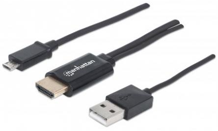 مانهاتن 151498 MHL HDTV Cable,Micro-USB 5-Pin To HDMI