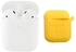 Joyroom JR-T03S 2nd Generation Jerry Version TWS Wireless Bluetooth Headset, White +Fashion classic airpods case for airpods - yellow