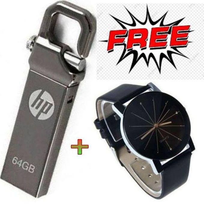 HP V250W 64GB Flash Disk With Clip + Watch