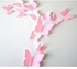 ALLICERE (Pink) - Cute Product 12Pcs 3d Butterfly Removable Wall Decals Diy Home Decorations Art Decor Wall Stickers Murals for Babys Kids Bedroom Living Room Classroom Office(Colour:Pink)