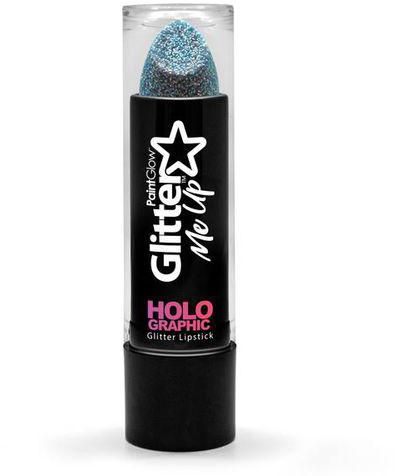 Paint Glow Holographic Glitter Lipstick - Blue