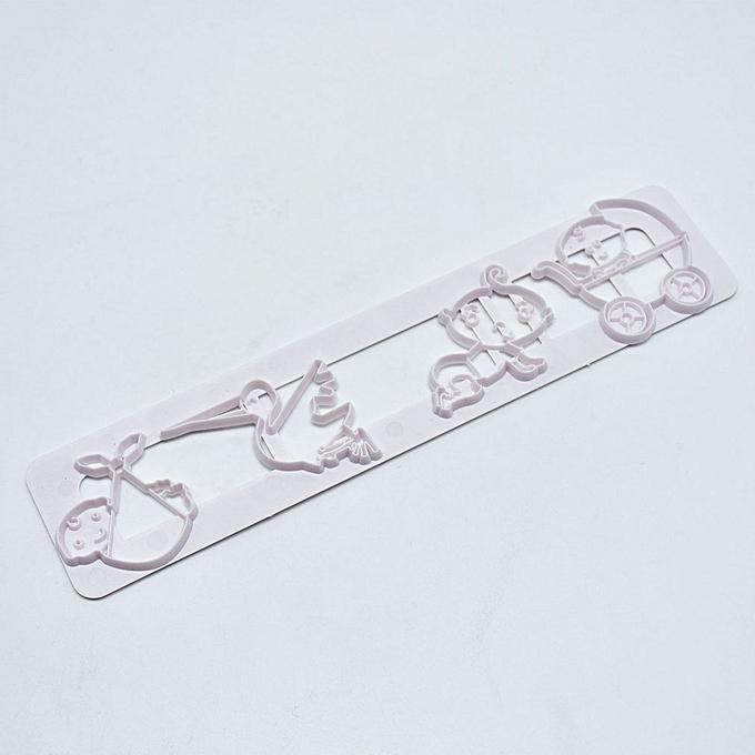 Allwin New Products Baby Stroller Cart Cutting Plastic Biscuit Mold DIY Cake Mold Fondant Cake Decoration Tools