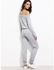 SheIn Grey Off The Shoulder Top With Drawstring Pants