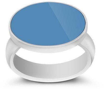Malaki Silver 925  ring with   Blue stone - Size 6/RSB6