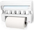 Metaltex 254410 Roll-n-Roll 4-In-1 Kitchen Roll Holder Dispenser, White, 39 x 10 x 25 cm.