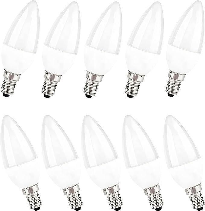 LED Bulb 5 Watt, 10 Pieces (white, E14)