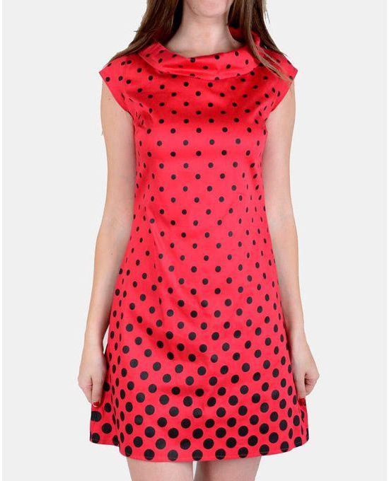 Giro Polka Dots Dress - Red & Black