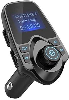 NTECH (Upgraded Version) FM Transmitter, T11 Bluetooth FM Transmitter, Hands-free Calling, USB Car Charger, Car MP3 Player Kit With Multi Music Play Modes, 1.44 Inch Screen Display