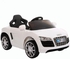 Megastar - Ride On 6V Audi Style Four-Wheel Dual-Drive RC Car - White- Babystore.ae